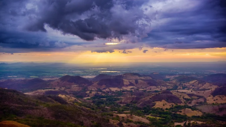 Guanacaste landscape and coast in Costa Rica