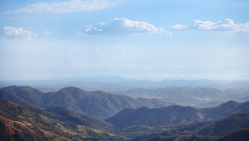 View across the tropical dry forest at Barra Honda National Park